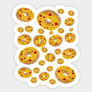 Delicious Pepperoni Donut Sticker